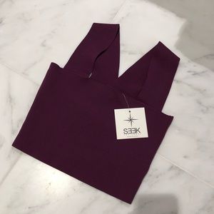 LF Seek The Label Square Neck Bandage Cropped Tank